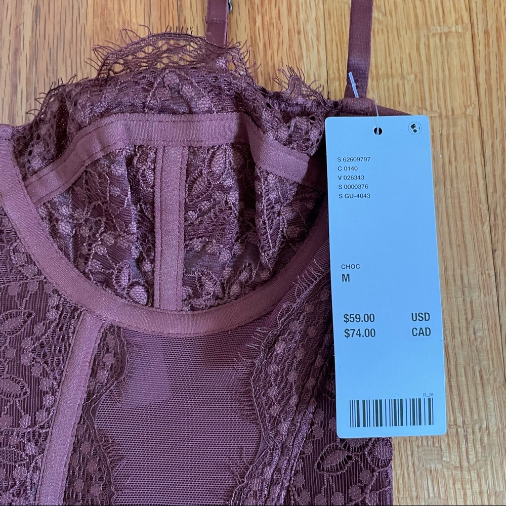 Urban Outfitters Out From Under Modern Love Corset - Chocolate - Picture 7 of 12